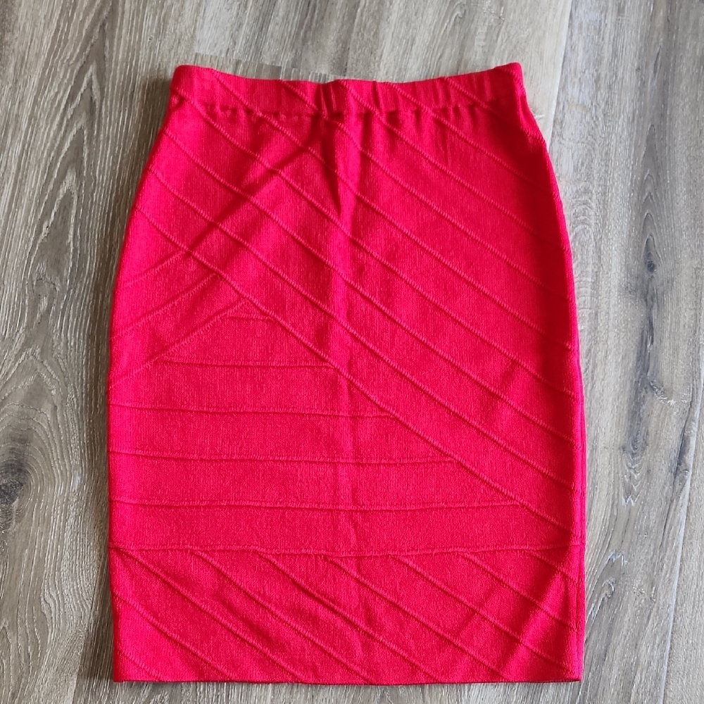 St. John Collection Red Skirt